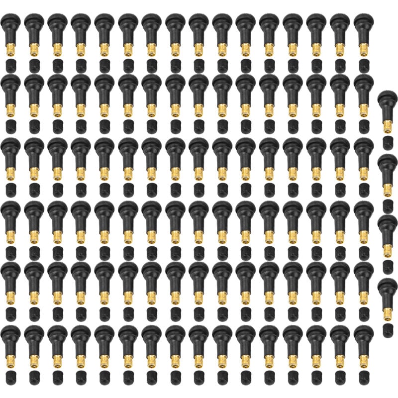 Sjlerst - 100 pièces de rechange universel pour moto de voiture Snap dans la tige de valve de pneu de pneu (TR413)