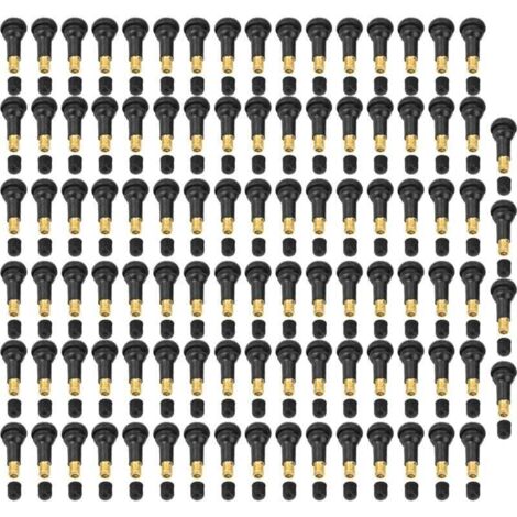 100 pièces de rechange universel pour moto de voiture Snap dans la tige de valve de pneu de pneu (TR413)