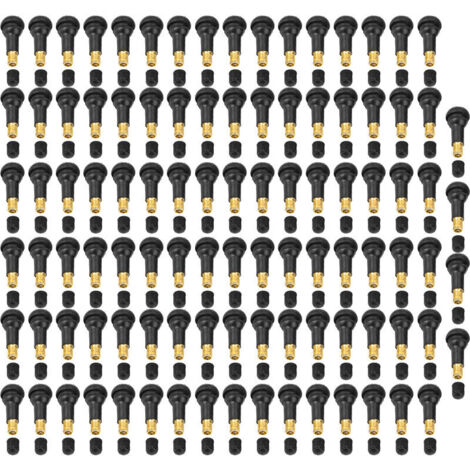 100 pièces de rechange universel pour moto de voiture Snap dans la tige de valve de pneu de pneu (TR413) Autres pièce de rechange pour voiture A