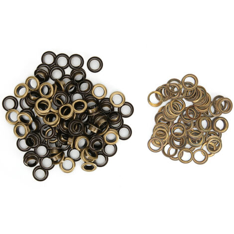 100 pièces de rivets creux en bronze de 8mm pour chaussures, œillets pour cuir artisanaux