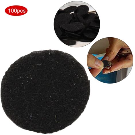 100 pièces Disques Filtres Ronds Noirs pour Appareil de Beauté Élimination Points Noirs (20mm)