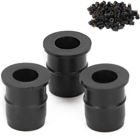 100 Pièces Écrous à Collerette M6x0.8mm en Caoutchouc pour Pare-brise Moto et Quad, Fixation Carrosserie