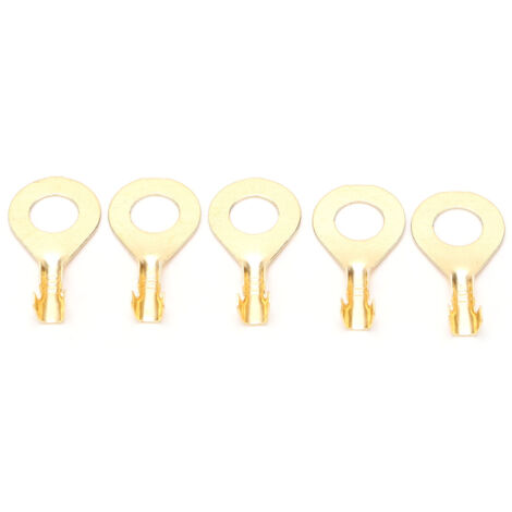100 Pièces Embout à Œillet pour Câble, Borne M6 6.2mm, Connecteur pour Batterie et Câblage Auto