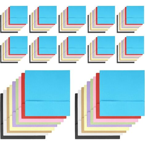 100 pièces Enveloppes Carrées Kraft pour Cartes Invitation Enveloppes pour