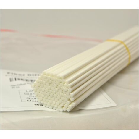 100 Pièces Fibre Diffuseur De Remplacement Bâtons Pour Arôme De Parfum (25cmx3mm, Blanc) MINKUROW