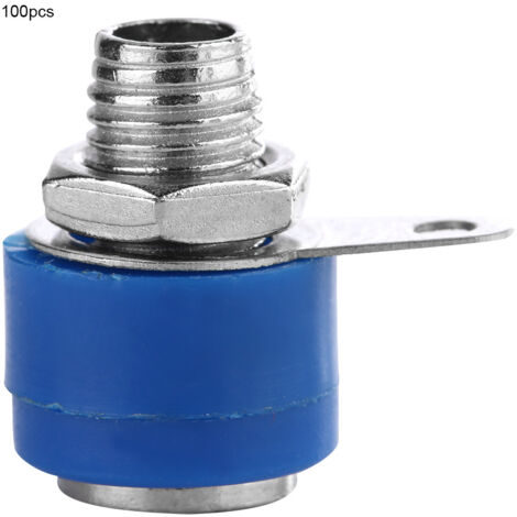 100 pièces fiches banane 4mm entièrement isolées pour enceintes et connecteurs audio