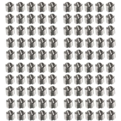 100 pièces filet rapporté en acier inoxydable SS304 pour réparation de filetage M4 0.7 1.5D