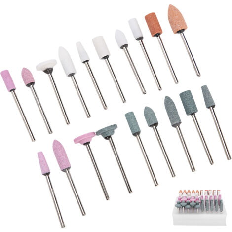 100 pièces Fraises Diamantées pour Polissage Dentaire et Ongles, Kit de Burs pour Meulage et Perçage en Pierre