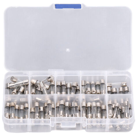100 pièces Fusible Verre 5x20mm 0.2A à 20A pour Voiture Jouet Électronique - Kit Assortiment