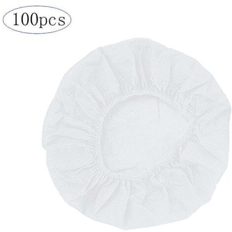 100 Pièces Housses Jetables pour Casque Audio en Non-Tissé, Coussinets 10-12 cm, Protection Hygiénique