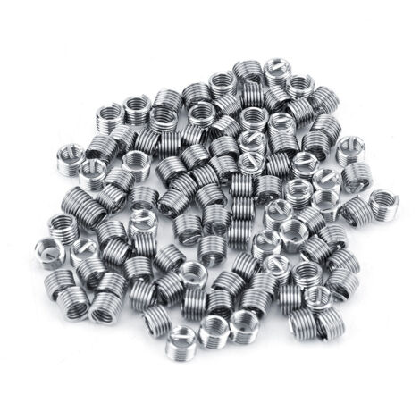 100 pièces inserts filetés hélicoïdaux en acier inoxydable SS304 M4 pour réparation de filetages