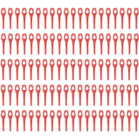 100 pièces lames de coupe pour débroussailleuse et tondeuse à gazon, accessoire de remplacement