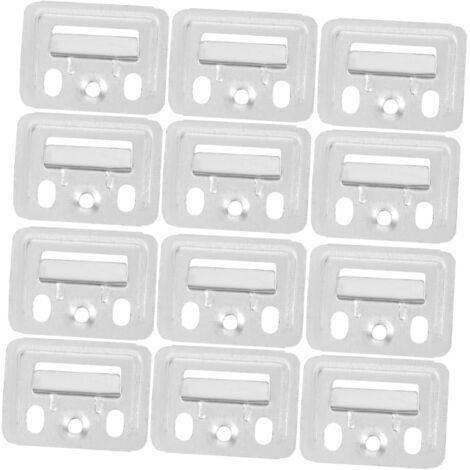 100 pièces Lot de Clips Métalliques Fixation Panneaux Muraux pour Meubles Agrafes de Montage pour Panneaux Intégrés Maintien Stable et Polyvalent
