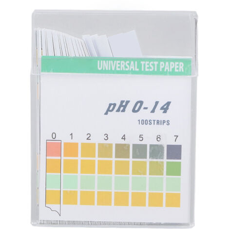 100 pièces papier PH bandelettes de Test de mesure professionnelle précise universelle pour les cosmétiques eau potable sol PH0-14