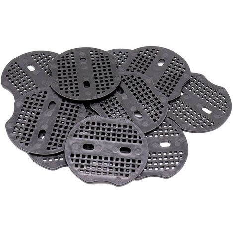 100 pièces Pièce Fixe - 7 6.5cm pour Piquets de Fixation en Acier, pour Fixer Le Tissu de Mauvaises Herbes, Les Feuilles de Sol (Noir)