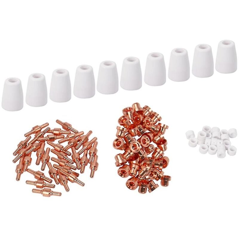 Feiyue - 100 pièces Pt-31 Lg-40 Air Plasma Cutter Buses de coupe Électrode Pointe Torche Consommables Kits 40a Fit Fo