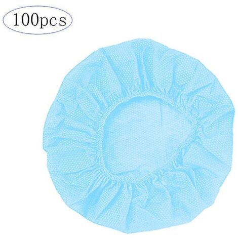 100 pièces/sachet de housses de casque jetables en non-tissé, coussinets d'oreille de 10 à 12 cm.