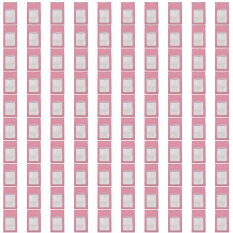 100 pièces Sacs Ziplock Holographiques Réutilisables pour Aliments avec Trou d'Accrochage Rose