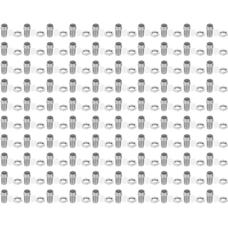 100 Pièces Support LED Plastique Chromé 3mm pour Diodes Électroluminescentes Ampoule Argenté