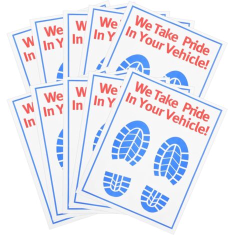 100 pièces Tapis de Sol Papier Jetables pour Voiture Protection