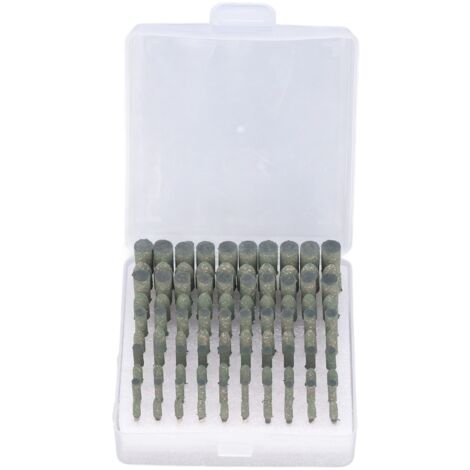 100 Pièces Tête de Meulage en Caoutchouc Accessoires de Polissage pour Métal Verre Taille Variée Kit