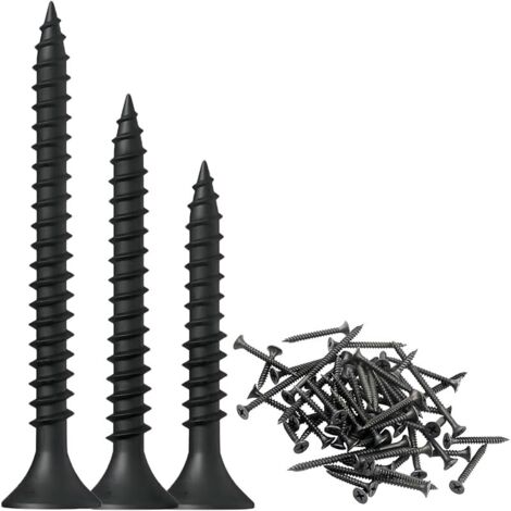 100 Pièces Vis à Bois Autotaraudeuses, Vis à Tête Plate Croisée, Vis Autotaraudeuse Matériel de Fixation, M3.5 x 30mm
