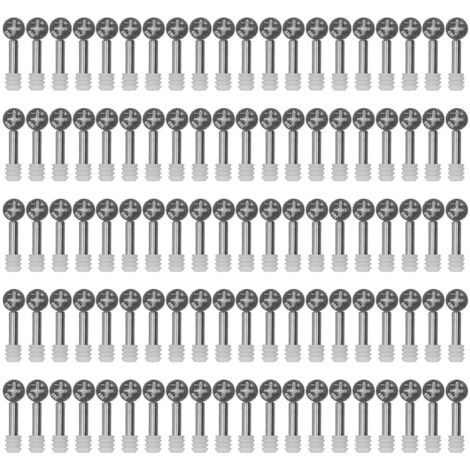 100 Pièces Vis à Cam 3 en 1 pour Assemblage Meuble Armoire Tiroir