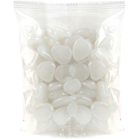 100 piedras decorativas luminosas para acuarios, uso interior y exterior, jardines zen, guijarros fosforescentes