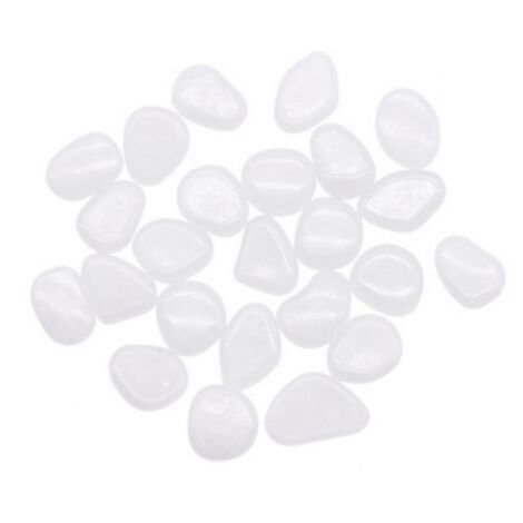100 pierres absorbant la lumière pour la décoration - Blanches