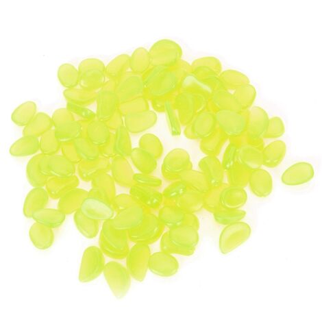 100 Pierres Luminescentes Fluorescentes pour Décor Jardin, Aquarium, Décoration Intérieure Verte