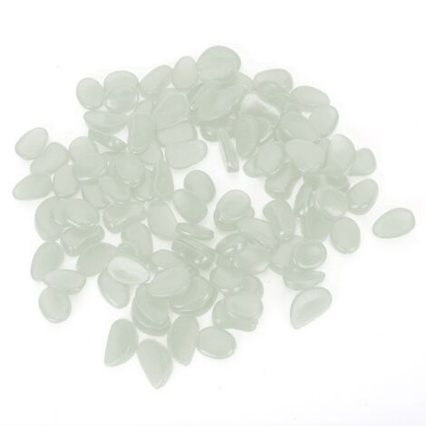 100 Pierres Luminescentes Fluorescentes pour Décoration Jardin, Aquarium, Intérieur et Paysage