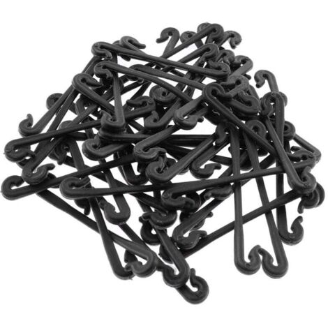 100 piezas de bridas para enredaderas, ganchos de hebilla, clips para trasplantar plantas vegetales, suministros de invernadero para la granja