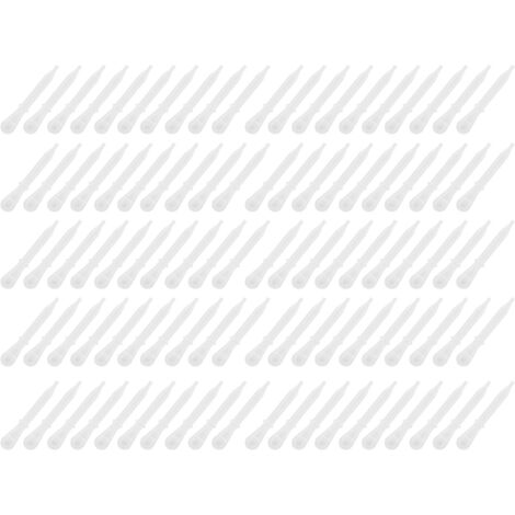 100 Pipettes en Plastique Jetables pour Liquides, Peinture Aérographe, Transfert et Mélange