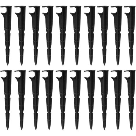 100 piquets de fixation pour jardin, support de tuyau d'irrigation goutte à goutte en plastique S DXGHC