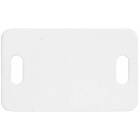 100 plaques d'identification, pour collier de serrage en nylon, L. max 4,8 mm 26,4 x 16,2 mm - BPL02616 - Index
