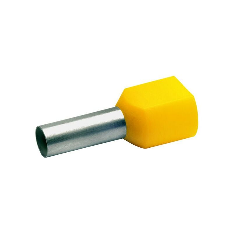 

Cembre - Puntera Hueca TWIN PreAislados Amarillo para 2 Cables 6 mmq