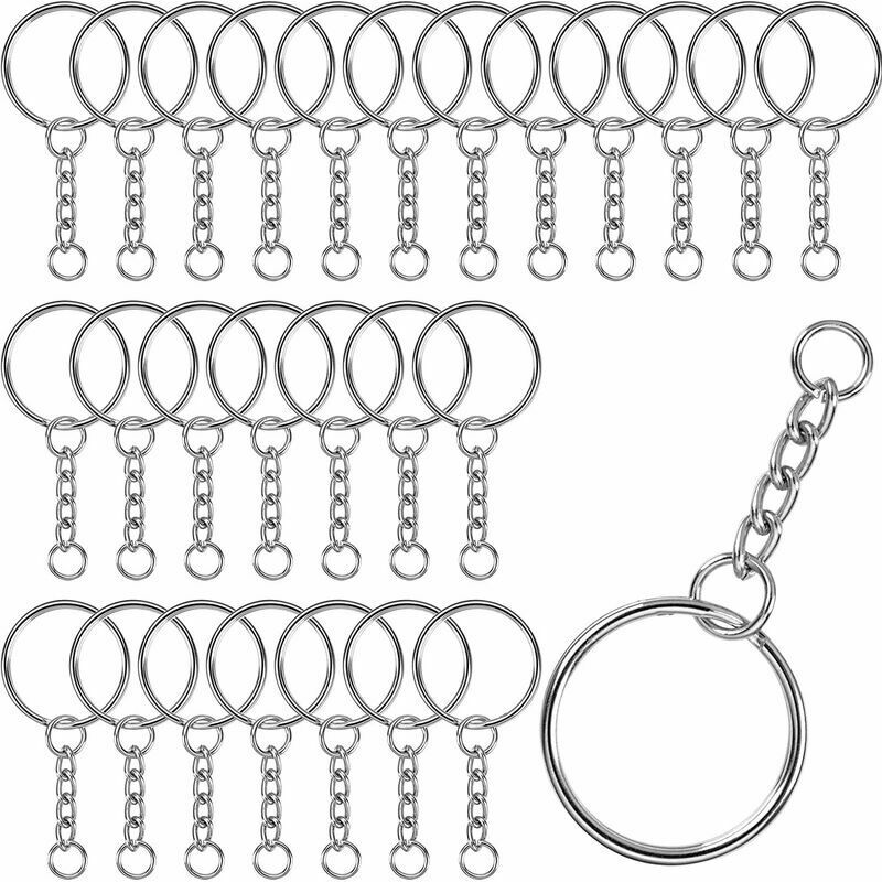 Ayyqh - 100 pz Anello Portachiavi, 25 mm