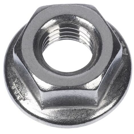 100 PZ DADI ESAGONALI FLANGIATI MU F IN ACCIAIO M12 Chiave 19 mm
