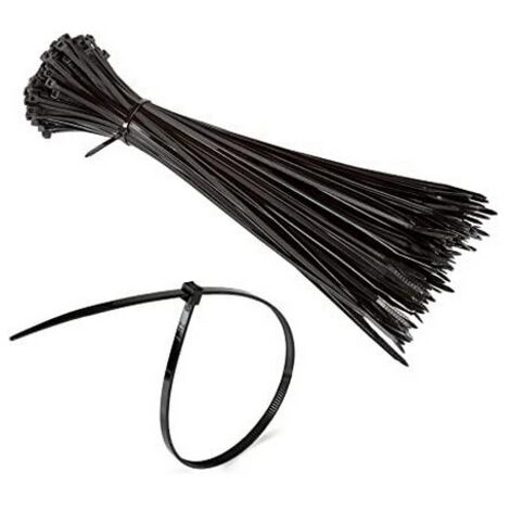 100 PZ FASCETTE DI CABLAGGIO IN NYLON Neutra 3,5 x 280 mm DH