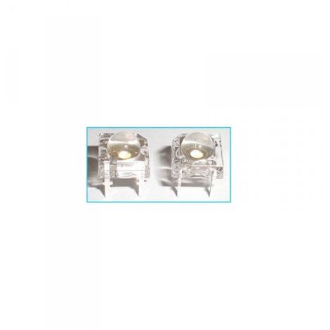 100 PZ LED F5 Super Flux diametro 5mm a 4 Piedi Bianco 6000K 3,1-3,3V