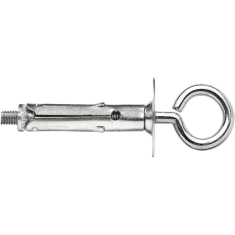 100 pz mini tasselli con occhiolo chiuso 6 mm acciaio zincocromato