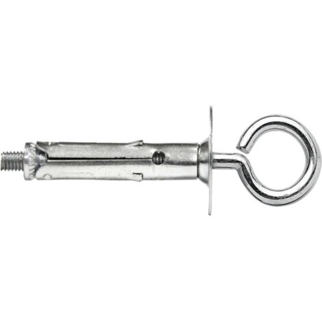 100 pz mini tasselli con occhiolo chiuso 6 mm acciaio zincocromato