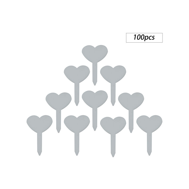 100 pz riutilizzabile a forma di cuore pianta