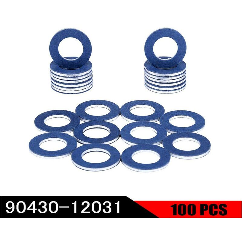 100 pz tappo di scarico olio guarnizioni rondella