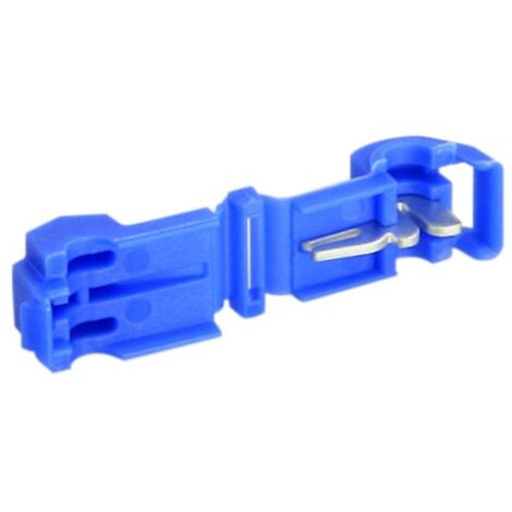 100 Raccords rapides auto denudants 1.5-2.5mm2 bleus