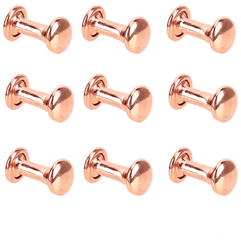 100 Rivets en Métal Doré Rose 6x8mm pour Accessoires de Ceinture et Maroquinerie DIY - Haute Résistance