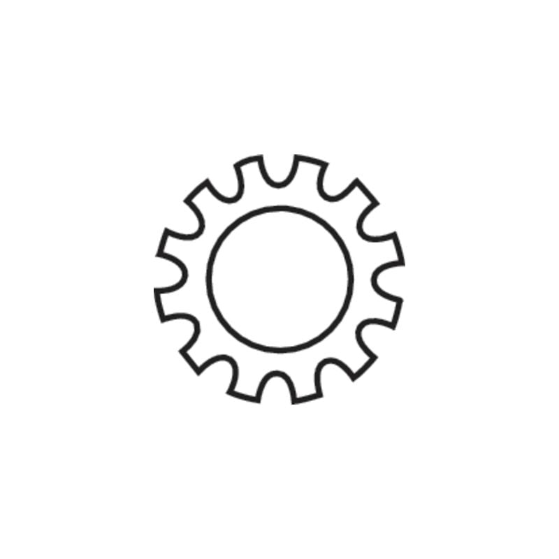 Toolcraft - 100 rondelles dentées din 6797 4.3MM 815209