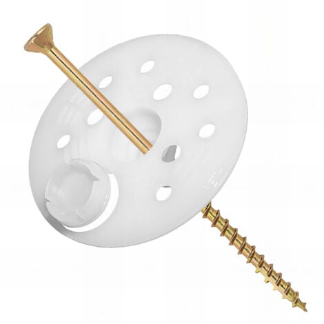 FIXTOUT 100 Rondelles d'isolation D.60 mm + Vis à bois L. 240 mm