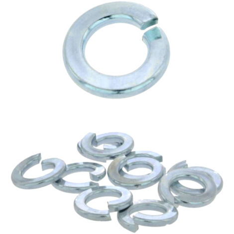 100 Rondelles Grower DIN127B acier zingués blanc mm - Diamètre 20 mm mm