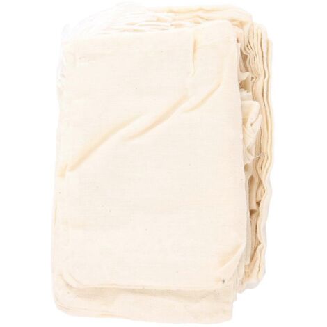 100 sachets en coton à cordon, sachets pour infusion de thé (10 x 7,5 cm)
